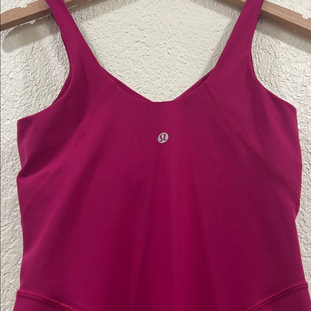 Lululemon Align Bodysuit 8" in Magenta color size 6 - Picture 4 of 10